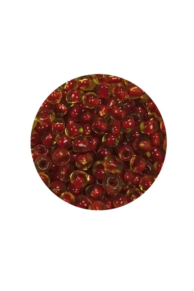 Dökme Cam Kum Boncuk (8/0) 3 mm - 20 Gram - Şeffaf Açık Kahve - BNC148 - 2
