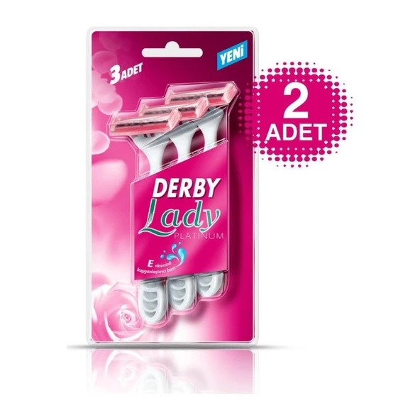 Derby Lady 2 Platinum 3'lü Blister