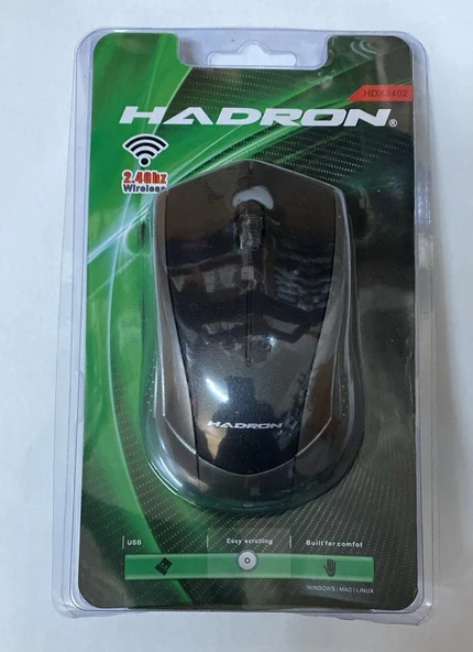 HADRON HDX3402 MOUSE WIRELESS 800/1600 DPI (GRİ-SİYAH)