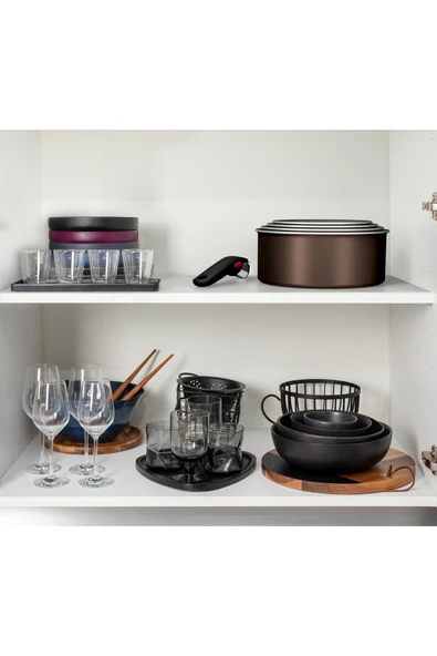 TEFAL Ingenio Titanyum 2X XL Intense L15096 Ingenio Titanyum 2X XL Intense Büyük Tava ve Tencere Seti 12 Parça - 5