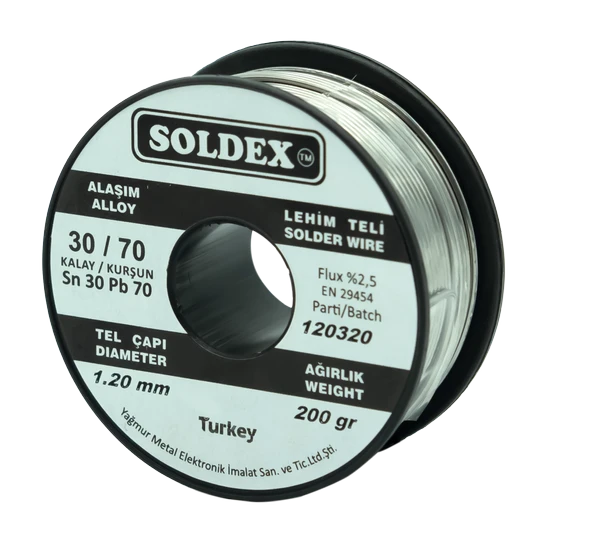 Soldex 1.60mm 200gr Sn30 Pb70 Lehim Teli