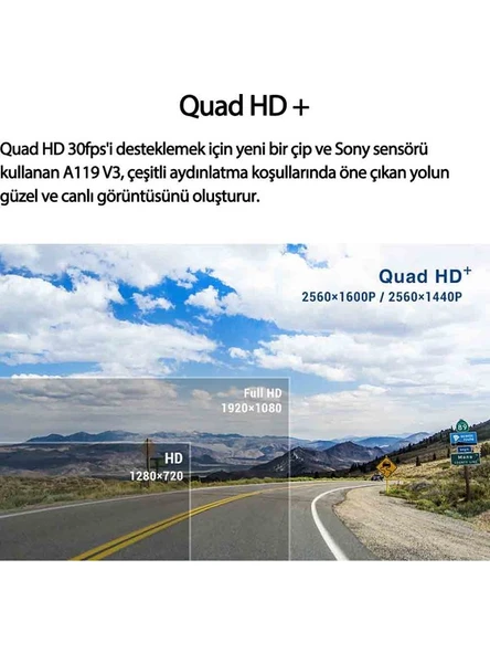 Viofo A119 V3 Gps'li Akıllı Araç Kamerası - 6