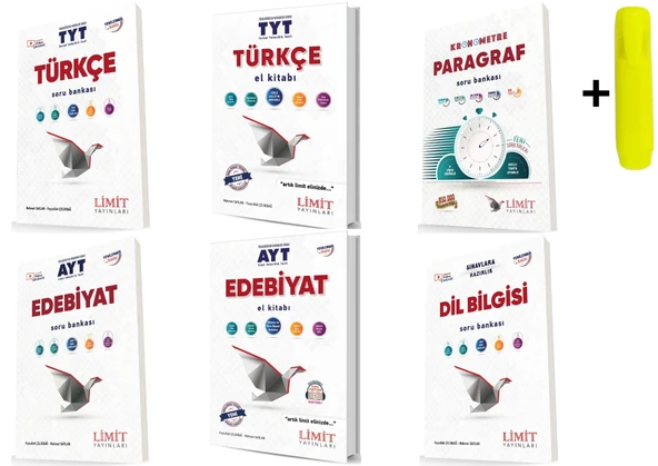 Limit Yayınları Tyt Türkçe Ayt Edebiyat Konu Soru Seti 6 Kitap ürün görseli