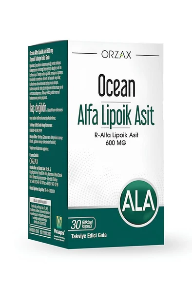 Ocean Alfa Lipoik Asit 600 mg 30 Kapsül