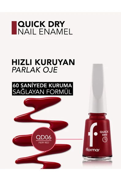 Quick Dry Hızlı Kuruyan İnce Yapılı & Parlak Bitişli Oje - Resim 3