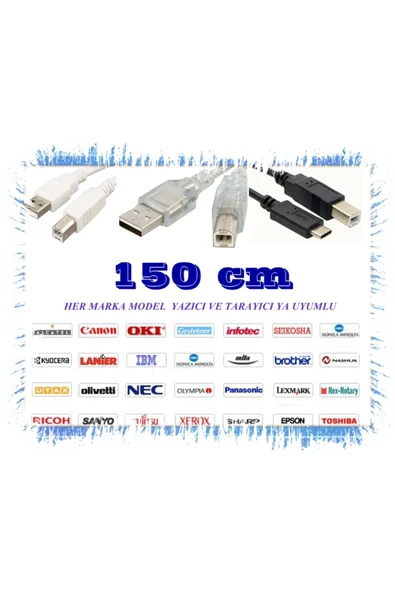 1,5 Metre Type C To Usb Printer Yazıcı Tarayıcı Ara Bağlantı Kablosu