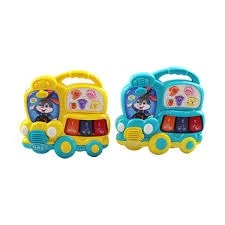 Işıklı ve Müzikli Otobüs Bebek Piyanosu  3740 - 3