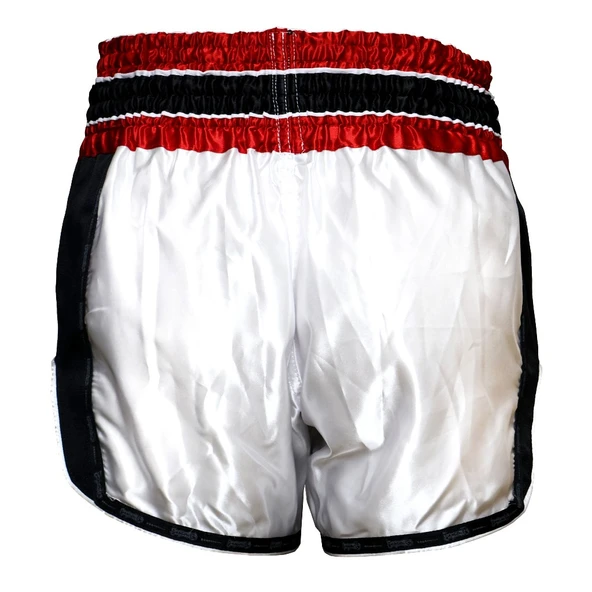 DragonDo MT3075 Retro NEO Kick Boks Şortu Beyaz Muay Thai Şort - 4