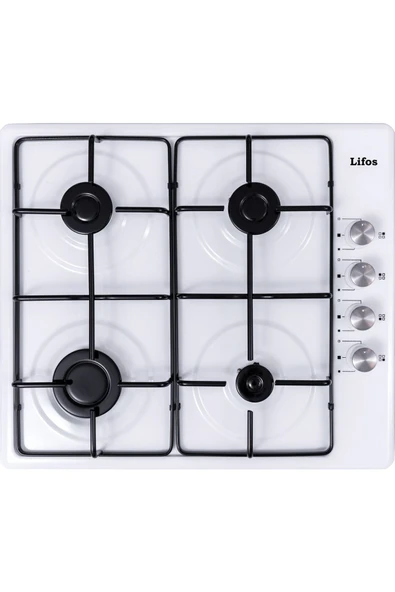 Arnell Lifos Set Üstü Otomatik Çakmaklı 4lü Beyaz Tüplü Çakmaklı Ocak - 3