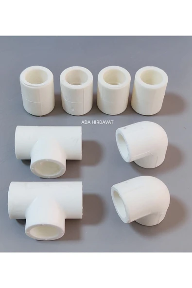 Pvc Boru 20*1/2 Pprc Kalorifer Doğalgaz Su Tesisatı Bağlantı Parçaları Seti ** 8 Parça - 2