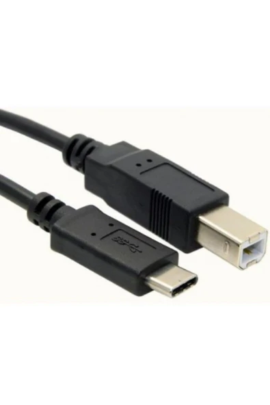 1,5 Metre Type C To Usb Printer Yazıcı Tarayıcı Ara Bağlantı Kablosu - 2