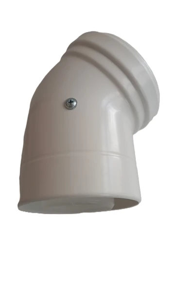 45 derece yoğuşmalı kombi baca dirseği baca dirsek - Resim 2