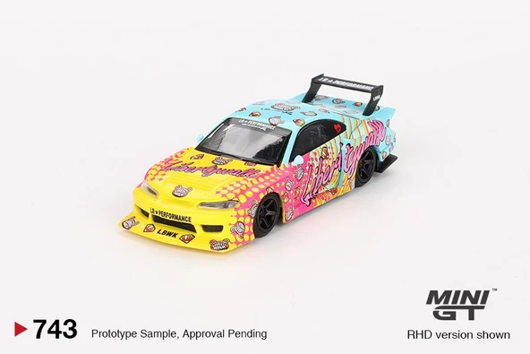 Mini Gt Nissan LB-Super Silhouette S15 SILVIA LBWK KUMA 743 - Resim 2