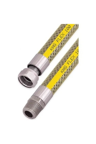 Ocak Flexi Örgülü Doğalgaz Bağlantı Flexi 1/2 150 Cm
