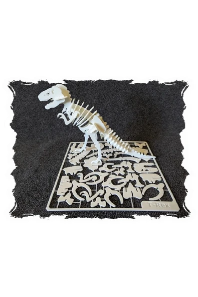 3d Dinazor Plastik Puzzle Yapboz Montessori