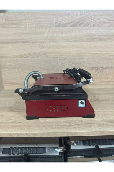 Atababa Ultra Plus Organik Demir Döküm Bordo Izgara & Tost Makinası Izgara Aparatlı,fırçalı 30x23 cm Uyumlu - 3