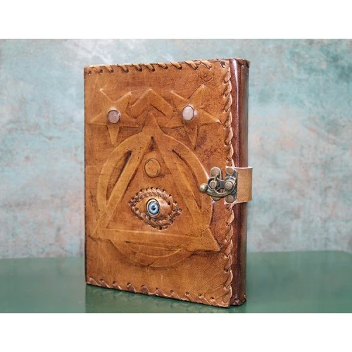 Periboia Taşlı Deri Defter Model 4 ürün görseli