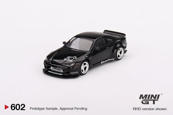 Mini Gt Nissan Silvia (S15) Rocket Bunny Black Pearl 602 - Resim 2
