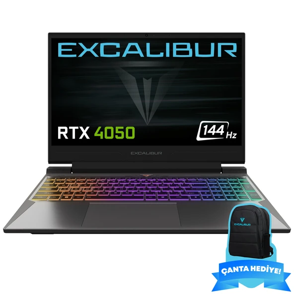 Casper Excalibur G870.1342-DFA0X-B Intel Core i5-13420H 32GB RAM 1TB NVME SSD 6GB RTX4050 Freedos Gaming Laptop