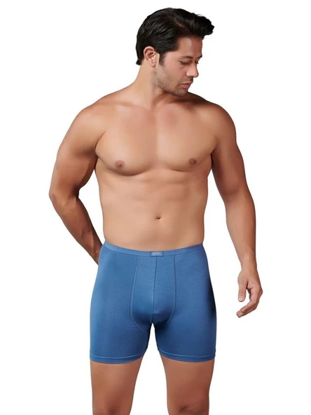 Gümüş Erkek Bambu İnce Bel Elastan Boxer 8007 - 2