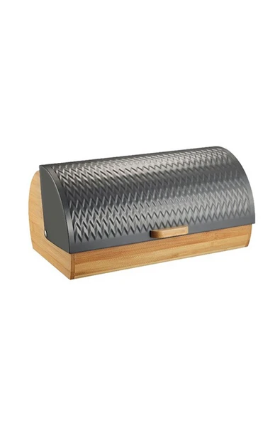 Nishev.com Evini Sev Bambu Ekmeklik  Ekmek Sepeti Lüks Ekmek Kutusu – Zigzag Desen - 3