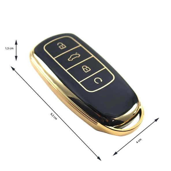 Babikamium Chery Tiggo 8 Pro Omoda 5 Tiggo 7 Avantgarde Siyah Kumanda Kılıfı  Oto Anahtarlık - 3