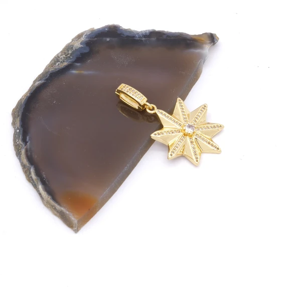 Ajda Charm Çelik Altın Kaplama Kadın Yıldız Model-CHR-116 ürün görseli