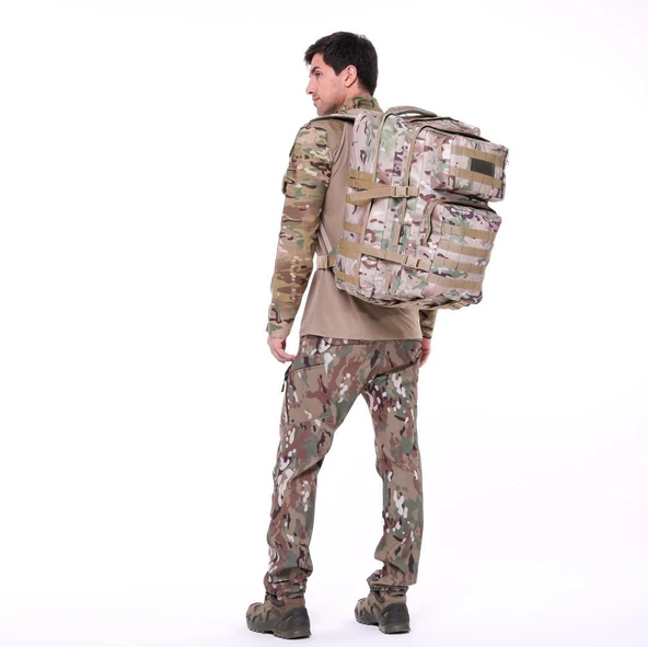 Single Sword 60 L Su Geçirmez Outdoor Taktik Dağcı&Kamp Çantası - 6