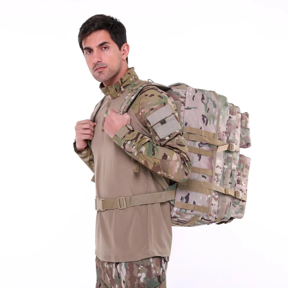 Single Sword 60 L Su Geçirmez Outdoor Taktik Dağcı&Kamp Çantası - 9