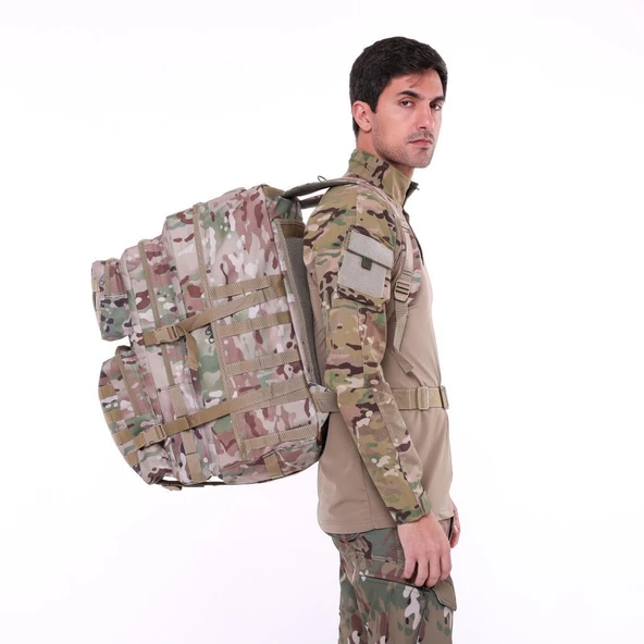 Single Sword 60 L Su Geçirmez Outdoor Taktik Dağcı&Kamp Çantası - 10