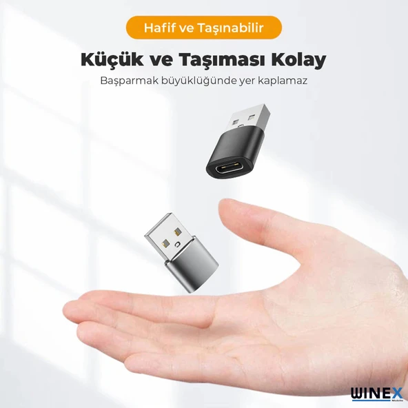 Philips Apple MFI Lisanslı 6A 100W Usb-C to Lightning 2Metre Data ve Şarj Kablosu DLC5206L/00 + ScHitec UsbA to Type-C 3.1 Otg Çevirici Dönüştürücü Adaptör - 6
