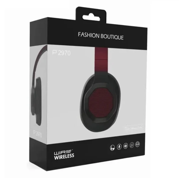 P2970 Kulak Üstü Şık Tasarımlı Extra Bass TWS Wireless Surround Kulak Üstü Bluetooth Kulaklık - 2