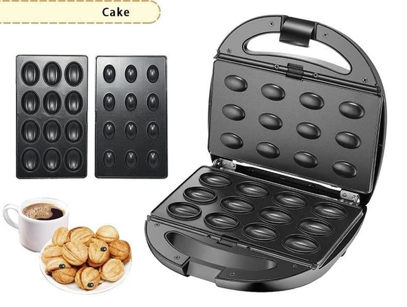 HZL 6 sı 1 arada Tost Makinası, Donut, Waffle, Ceviz Kurabiye, Sandviç Aparatlı Makina - 2