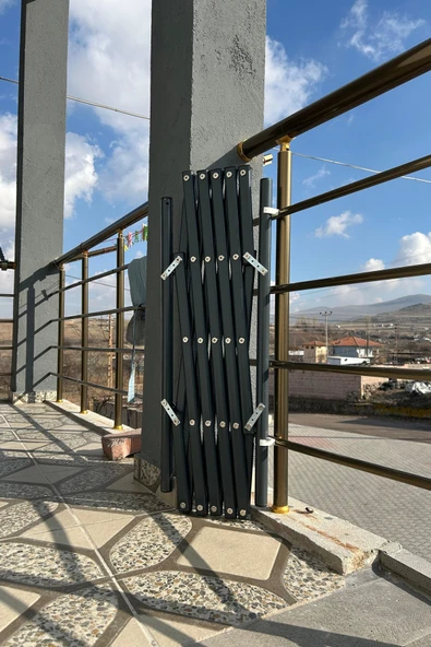 Rudu Akordiyon Çocuk, Pet Merdiven Güvenlik Kapısı 40-140 cm Arası Uzayabilen - 2