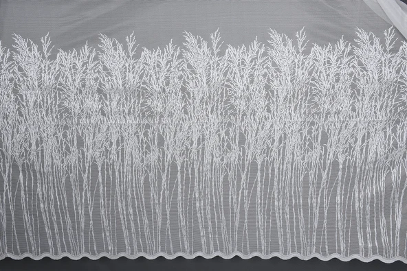 SELVİ GÖBEKLİ MODEL KREM RENK TEK KANAT Hazır Dikilmiş Pileli Fon Perde 300*260 Cm - Resim 5