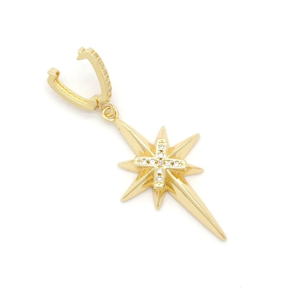 Ajda Charm Çelik Altın Kaplama Kadın Kuzey Yıldızı Model-CHR-103 - Resim 2