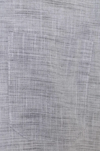 Bol Kesim Kısa Kollu Buz Mavisi Erkek Gömlek - 9