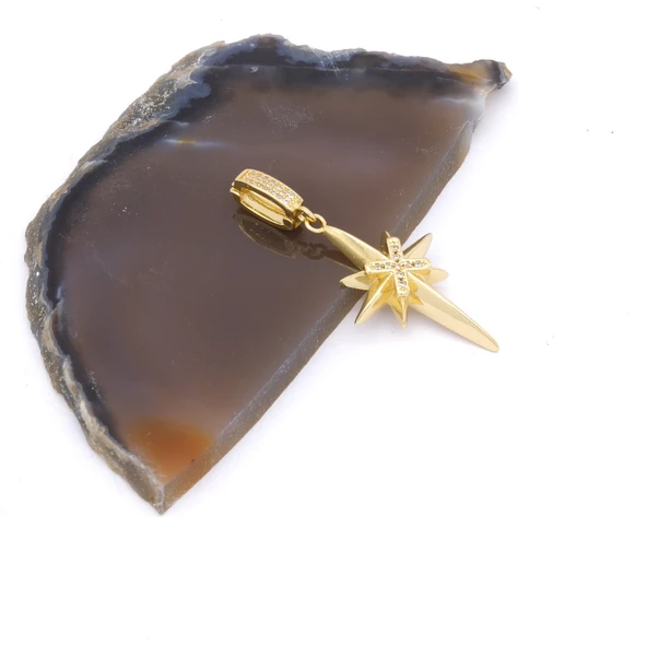 Ajda Charm Çelik Altın Kaplama Kadın Kuzey Yıldızı Model-CHR-103 ürün görseli