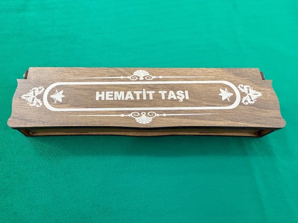 HEMATİT TAŞI TESBİH ÖZEL KUTUSUNDA HEDİYELİK DOĞALTAŞ T-804 - 2