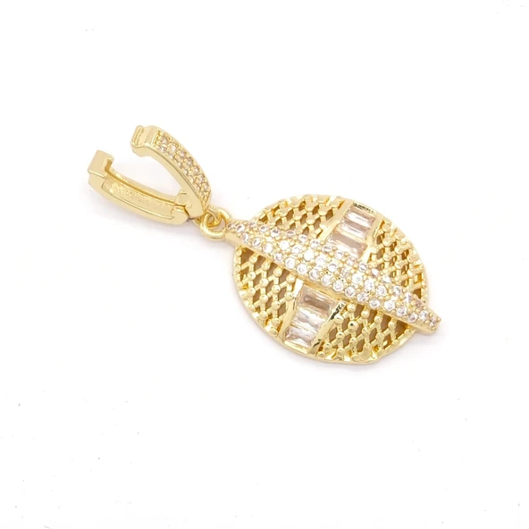 Ajda Charm Çelik Altın Kaplama Kadın Taşlı Model-CHR-101 - Resim 3