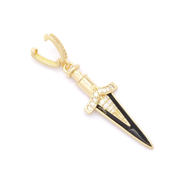 Ajda Charm Çelik Altın Kaplama Kadın Kılıç Model-CHR-102 - Resim 2