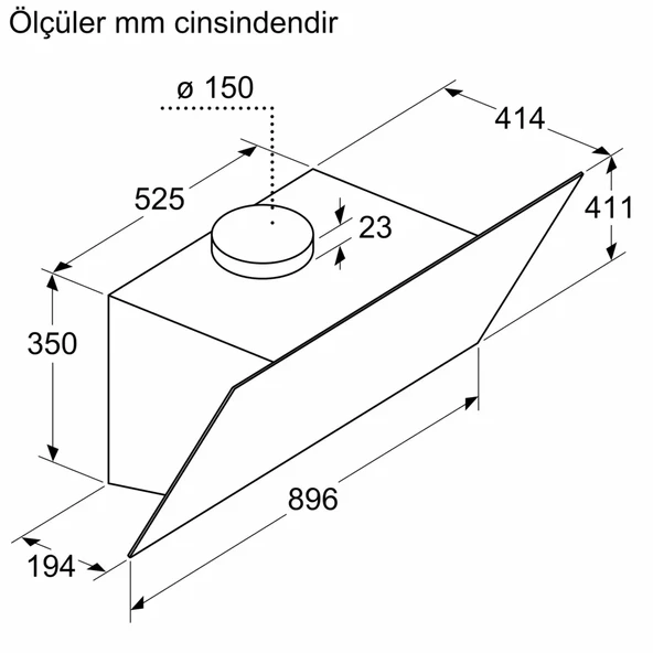 Siemens LC97KPJ20T 90 CM Duvar Tipi Davlumbaz Beyaz - 7
