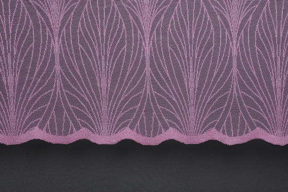 KDK 2580 DESEN PEMBE RENK TEK KANAT Hazır dikilmiş Pileli Fon Perde 300*260 cm - Resim 4