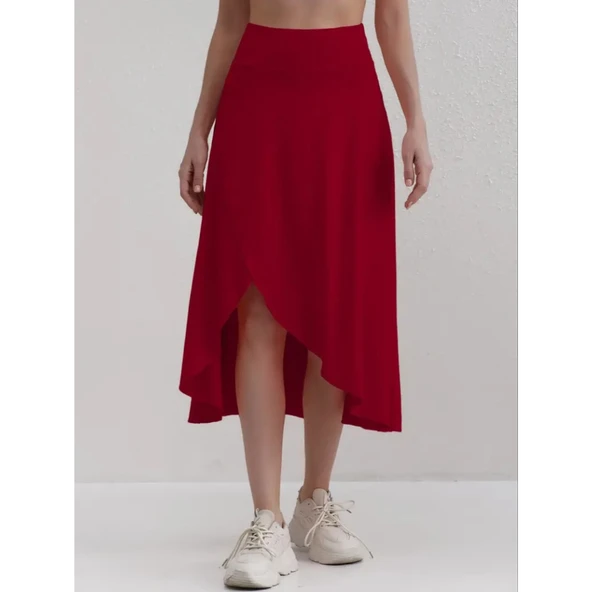 Lucky Life Kadın Cep Detay Taytlı Sandy Etek - 5