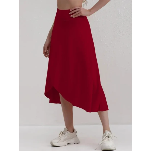 Lucky Life Kadın Cep Detay Taytlı Sandy Etek - 6