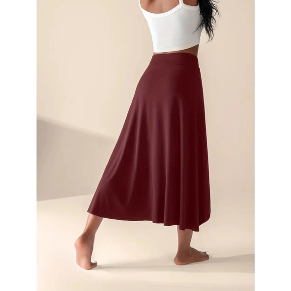 Lucky Life Kadın Cep Detay Taytlı Sandy Etek - 7