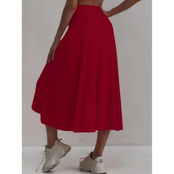 Lucky Life Kadın Cep Detay Taytlı Sandy Etek - 4