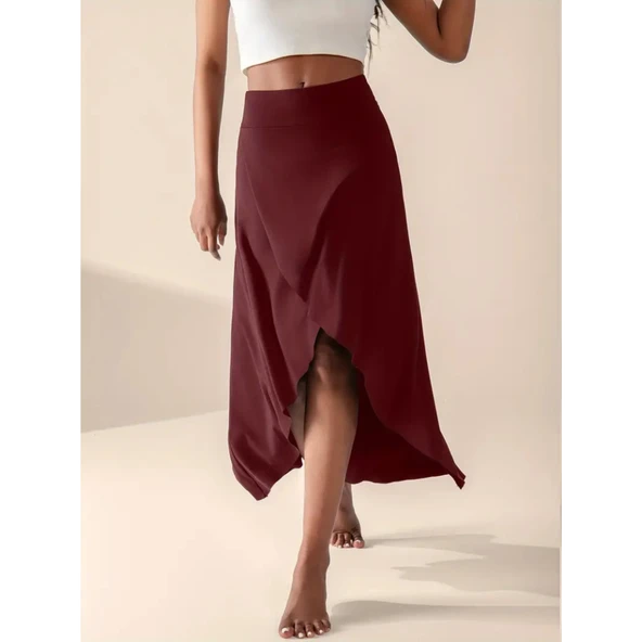 Lucky Life Kadın Cep Detay Taytlı Sandy Etek