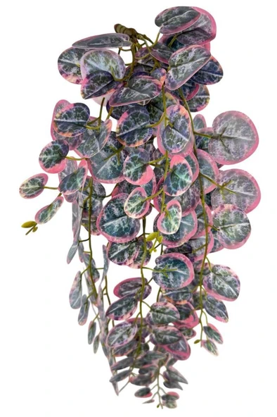 Nettenevime Yapay Çiçek Sarkan Lüx Okaliptus Pembe Rengi Yapay Sarmaşık 60*25cm - Resim 4