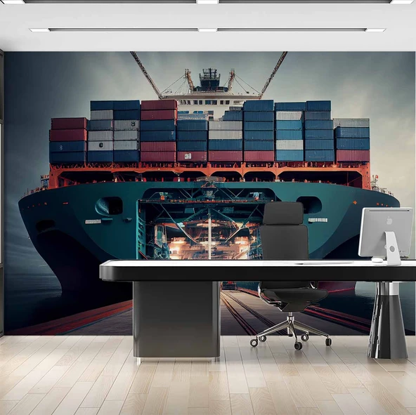 Gemi Lojistik Duvar Kağıdı - Resim 2
